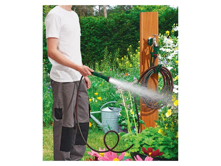 PARKSIDE® Set de tuyau d'arrosage pour terrasse. 7.5 m. 3/8