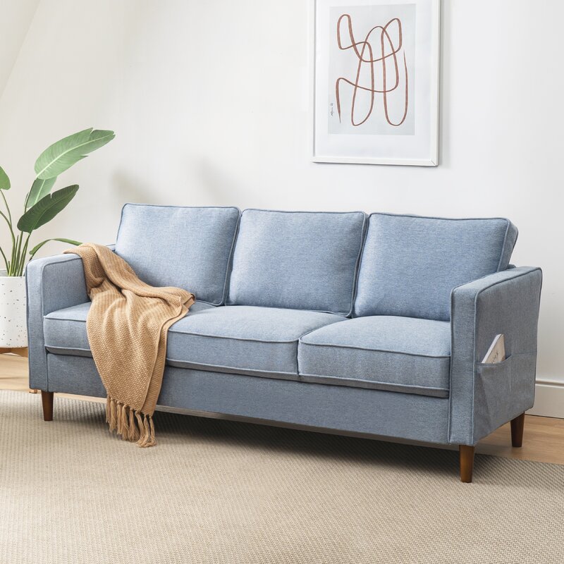 Hana 73” Square Arm Sofa