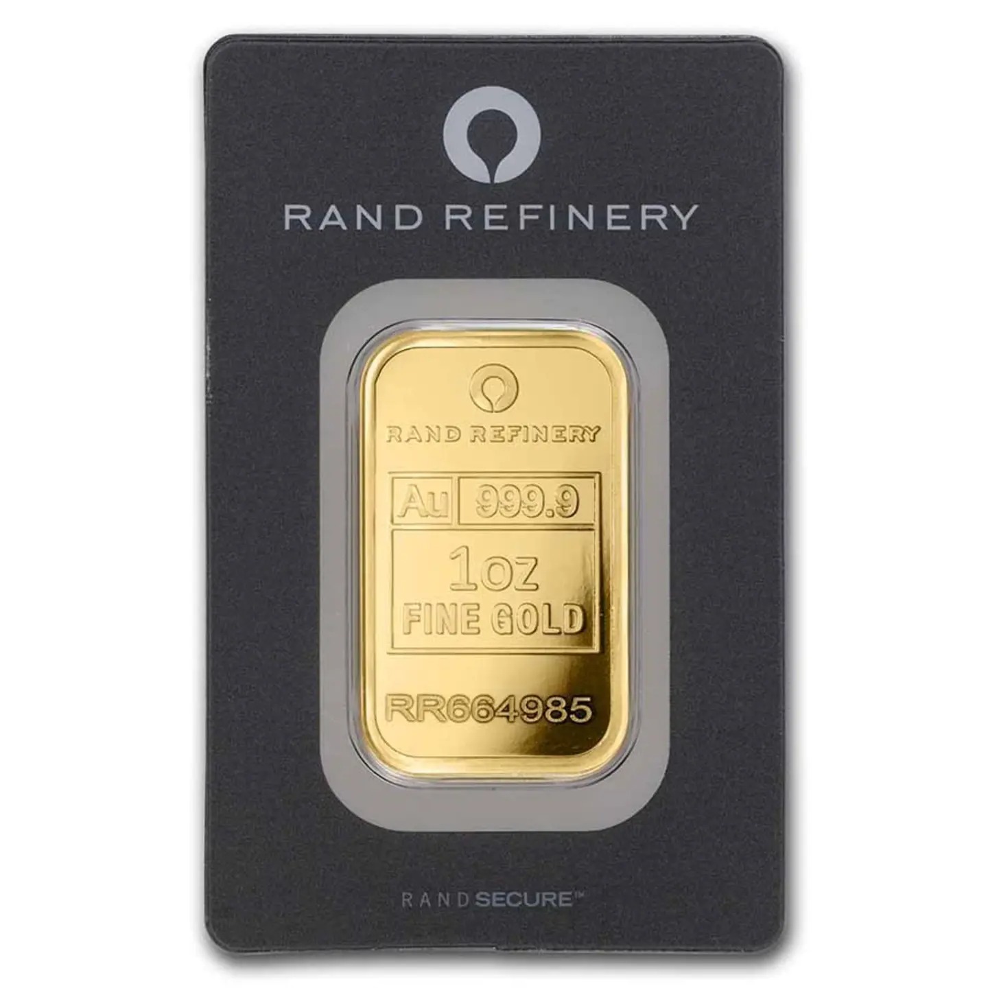 1 oz Gold Bar - Rand (Arrives in a sealed black assay card)Today 50% off