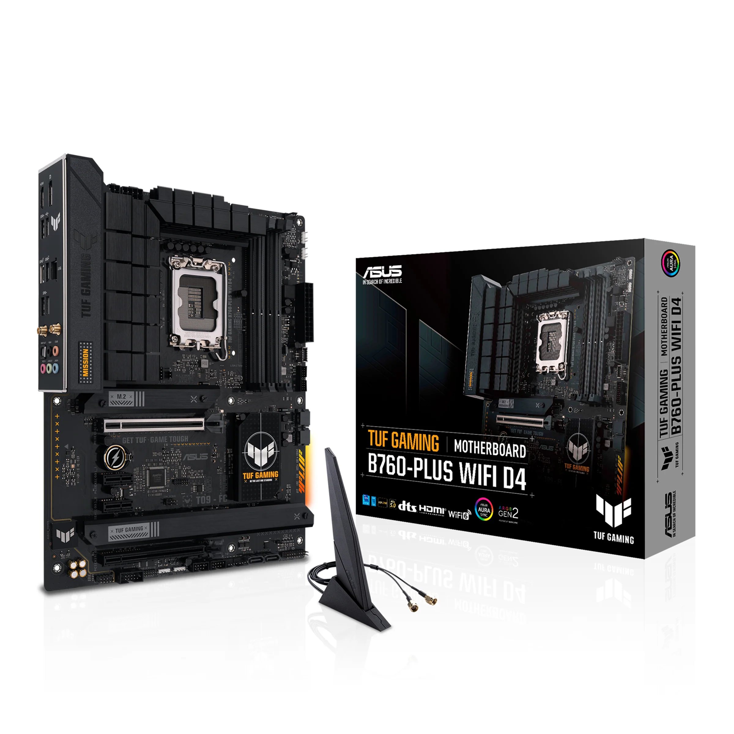 ASUS TUF GAMING B760-PLUS WIFI D4 (ATX. B760. LGA 1700. DDR4)