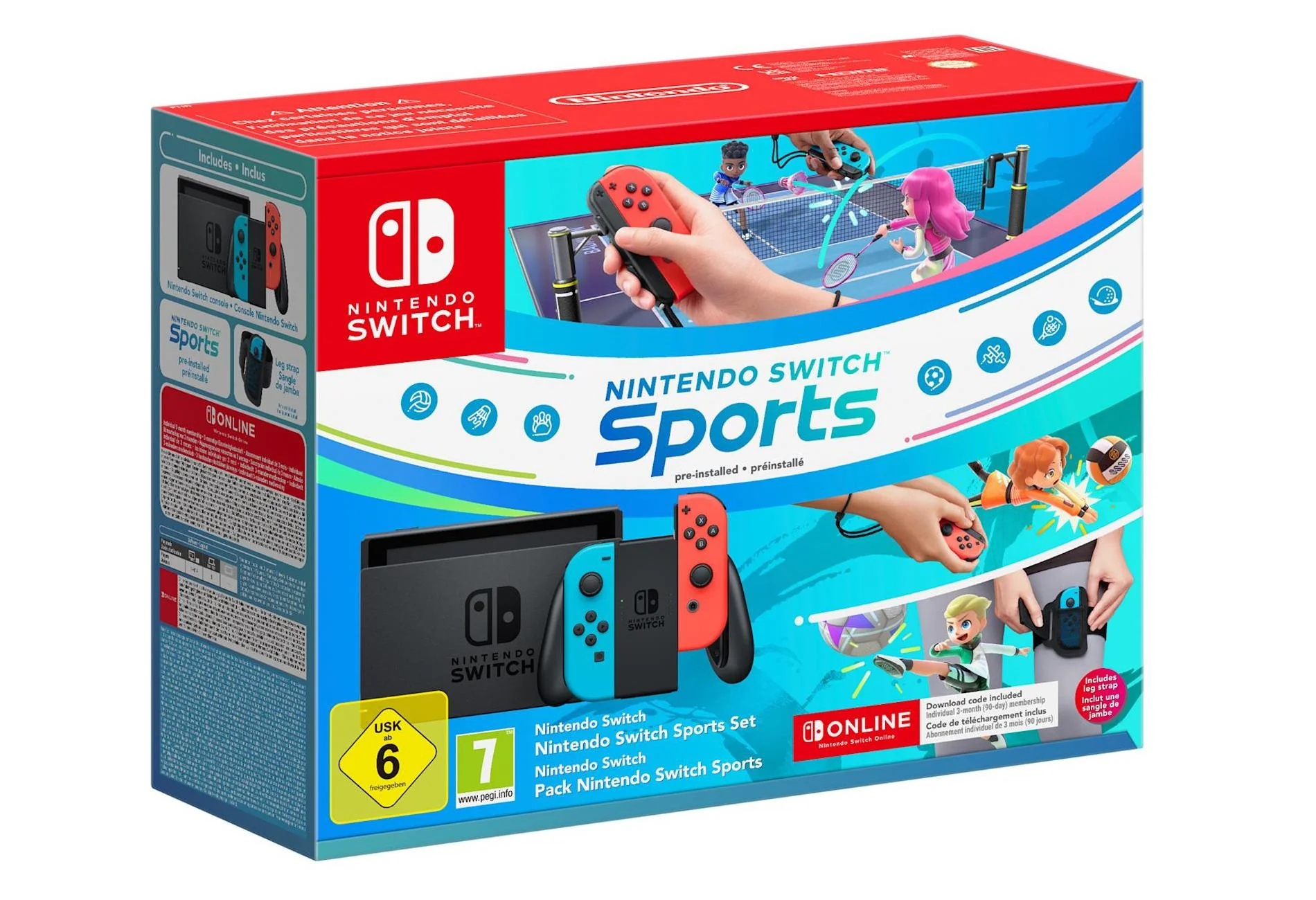Nintendo Switch NB/NR inc. Sports + NSO 12M