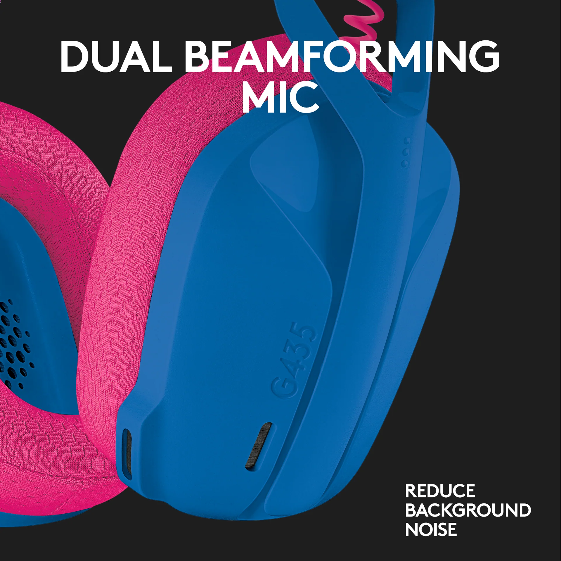 Logitech – G435 Lightspeed Kabelloses Gaming-Headset – Blau