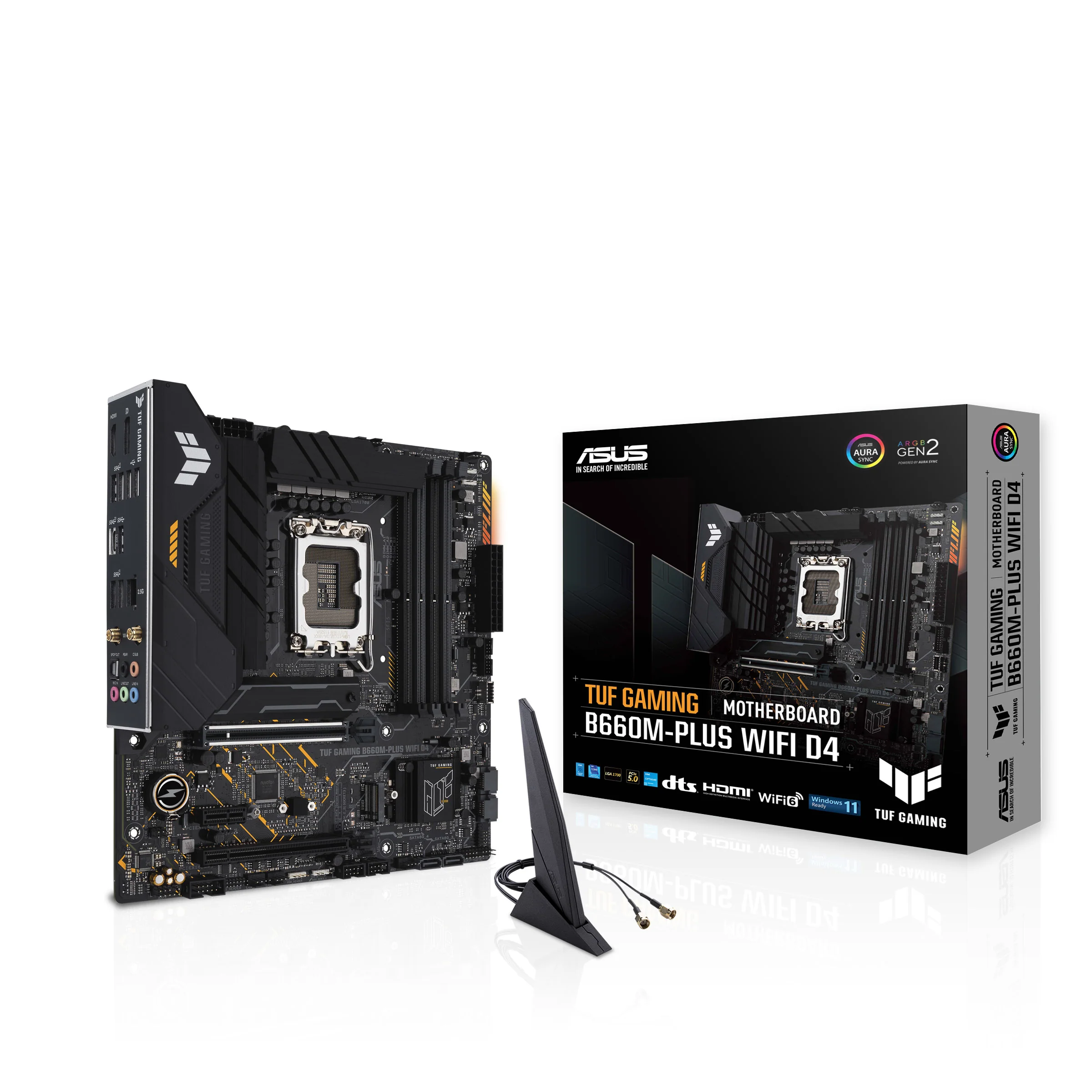 ASUS TUF GAMING B660M-PLUS WIFI D4 (mATX. B660. LGA 1700. DDR4)