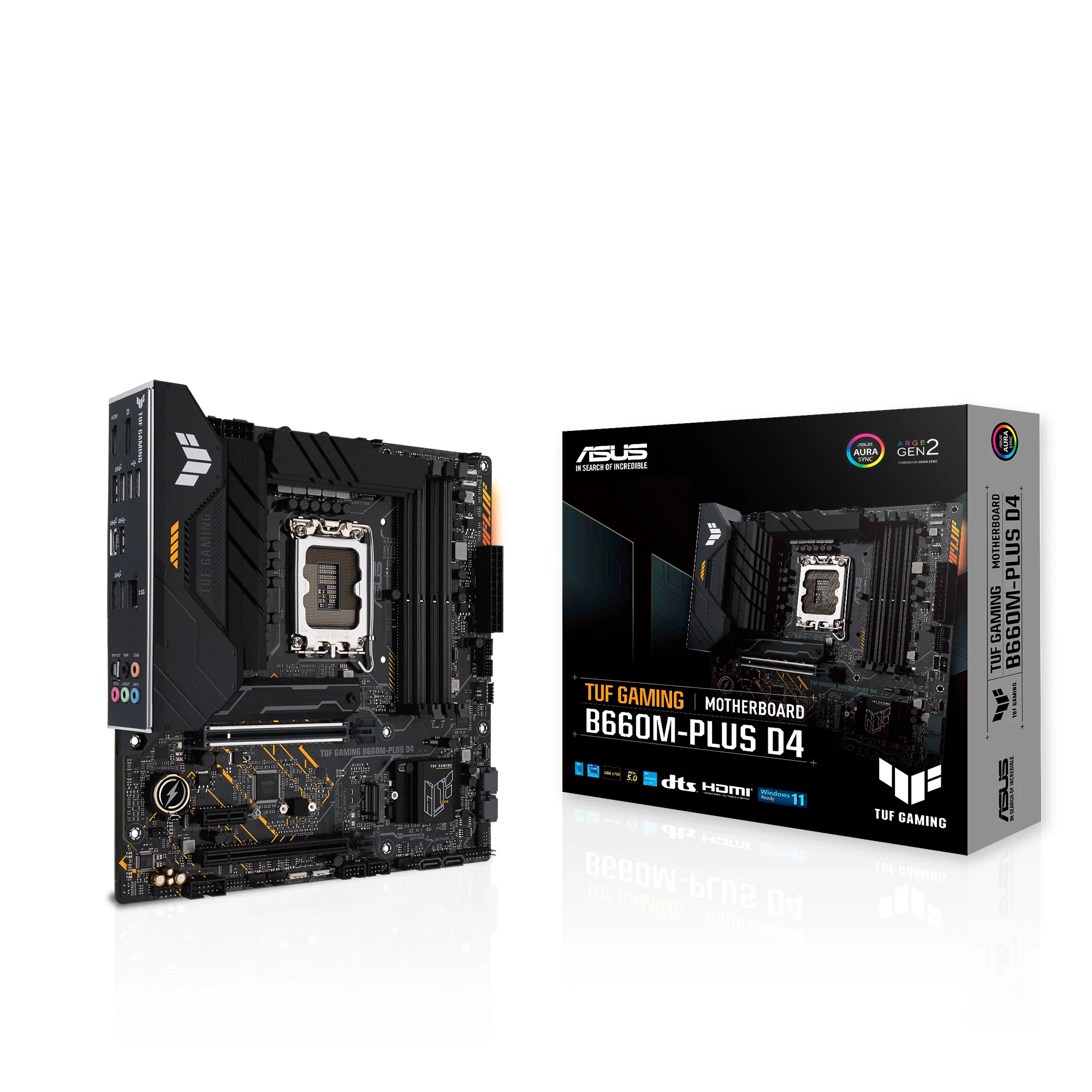 ASUS TUF GAMING B660M-PLUS D4 (mATX. B660. LGA 1700. DDR4)