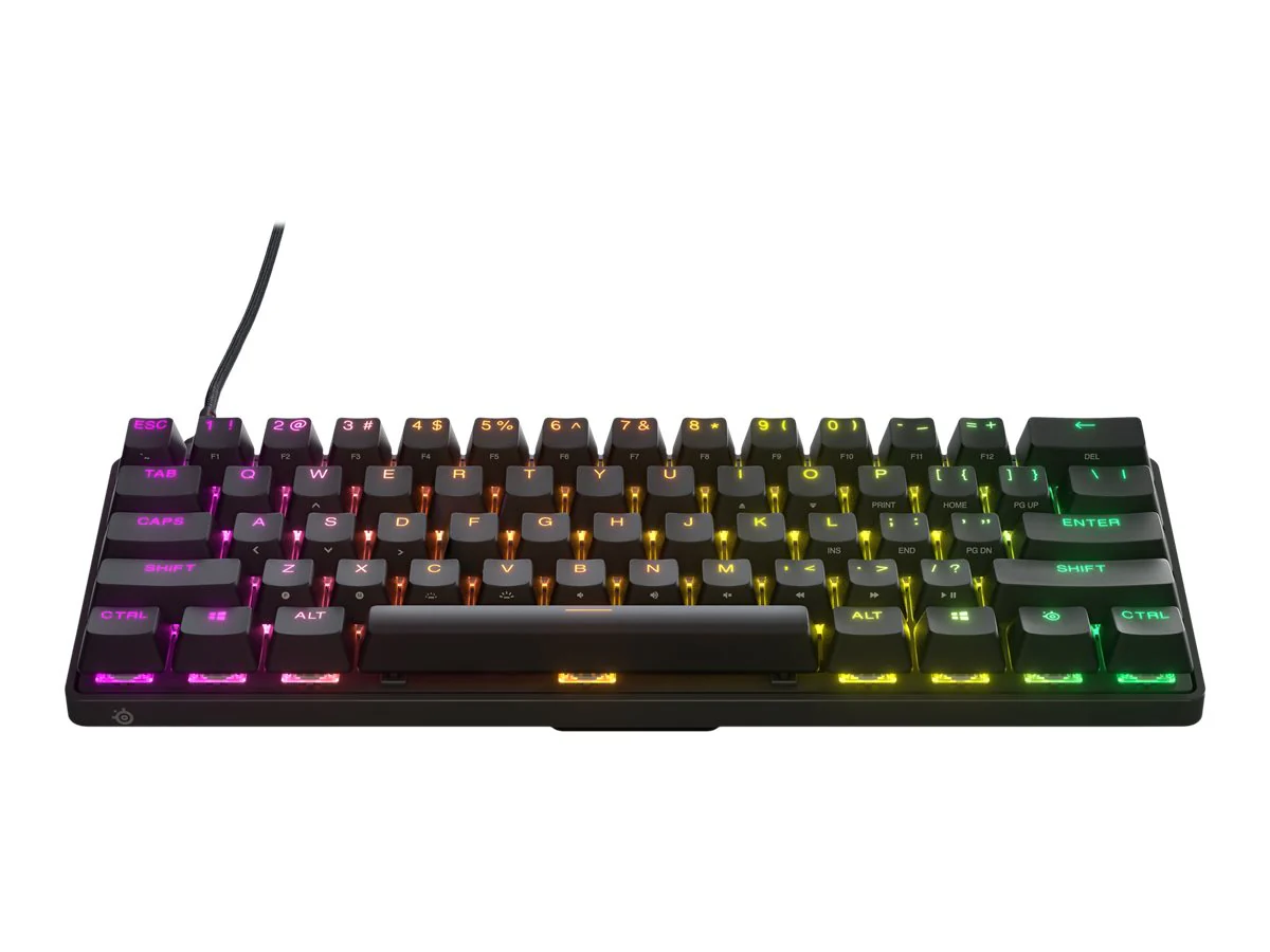 SteelSeries Apex Pro Mini-Tastatur. mechanisch. pro Taste. RGB-Kabel. nordisch