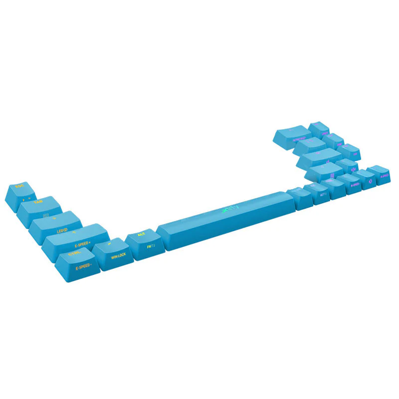 Xtrfy K5 Compact. Add-on-Tastenkappen – Miami Blue