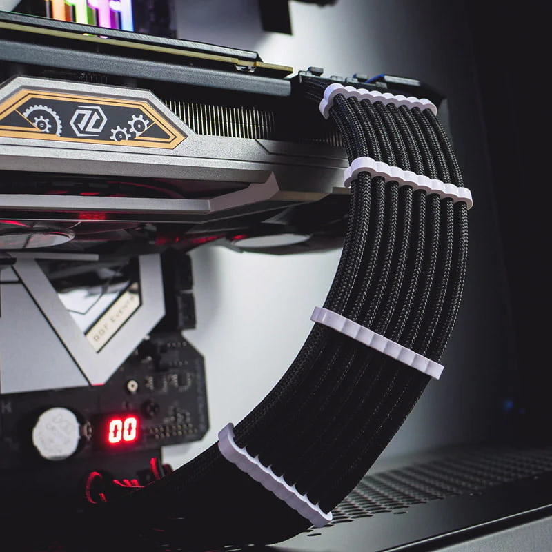 CableMod PRO Bridged Cable Comb Kit – weiß