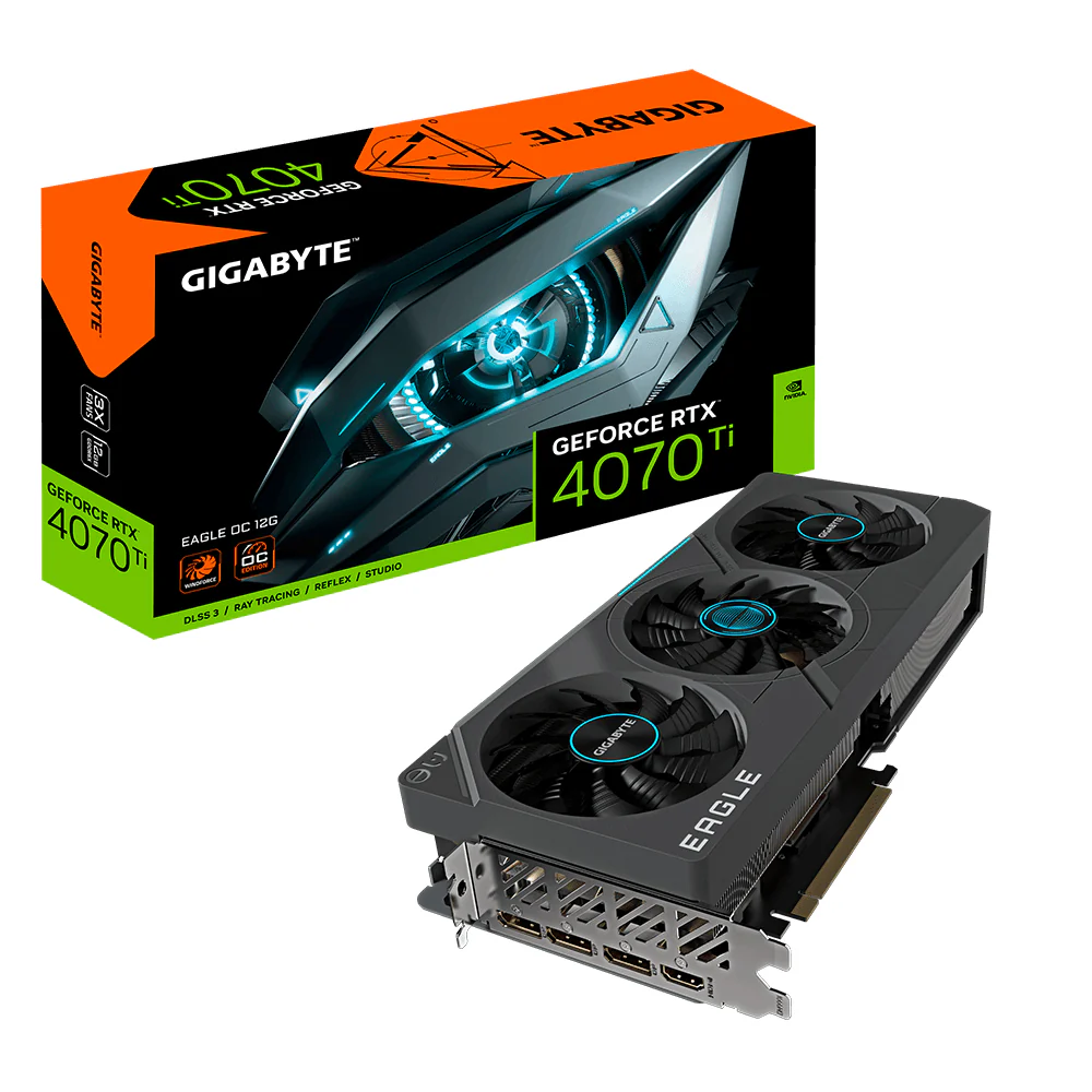 GIGABYTE GeForce RTX 4070Ti EAGLE OC 12 GB GDDR6X Grafikkarte 1xHDMI 3xDP