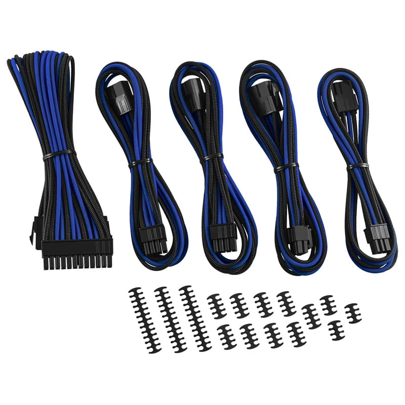 CableMod Classic ModMesh-Kabelverlängerungsset – 8+6-Serie – schwarz/blau