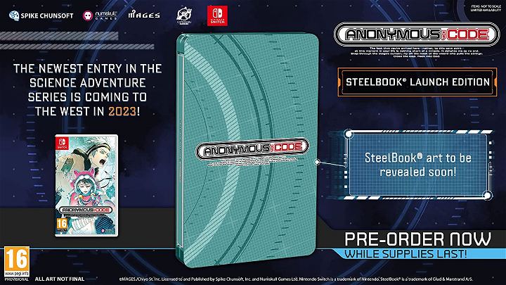 AnonymousCode (Steelbook Edition) - Nintendo Switch