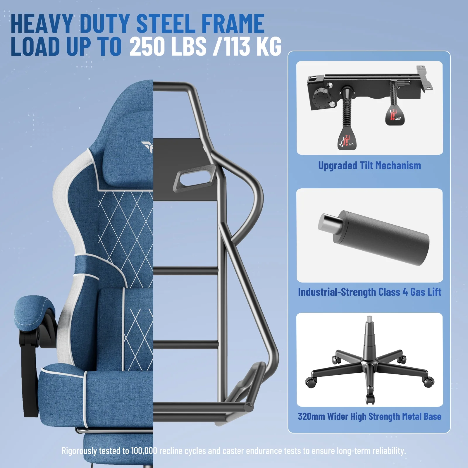 SOONTRANS Gaming Chair for Adults, Velvet Fabric High Back Comfortable Video Game Chair with Footrest and Massage Lumbar Cushion, Racing Computer Desk Chair, Ergonomic Gamer Chair, Black/Grey